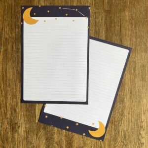 A5 Briefpapier Maan en Sterren