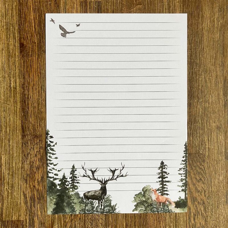 A5 Briefpapier Winterbos