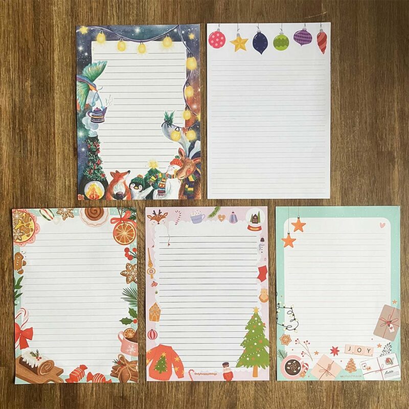 Briefpapierset Kerst