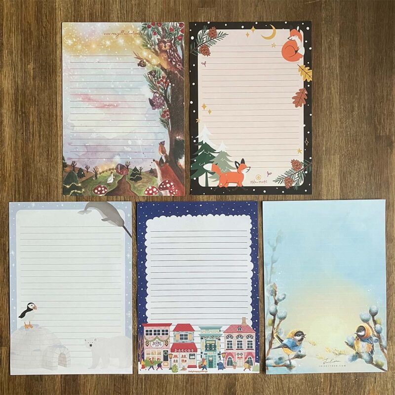 Briefpapierset Winter