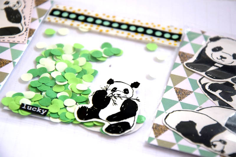 DIY mini pocketletter panda vakje 2b