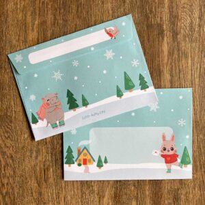 C6 Enveloppen Winter Ice Skating