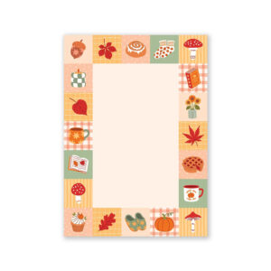 a6 notitieblaadjes fall patchwork