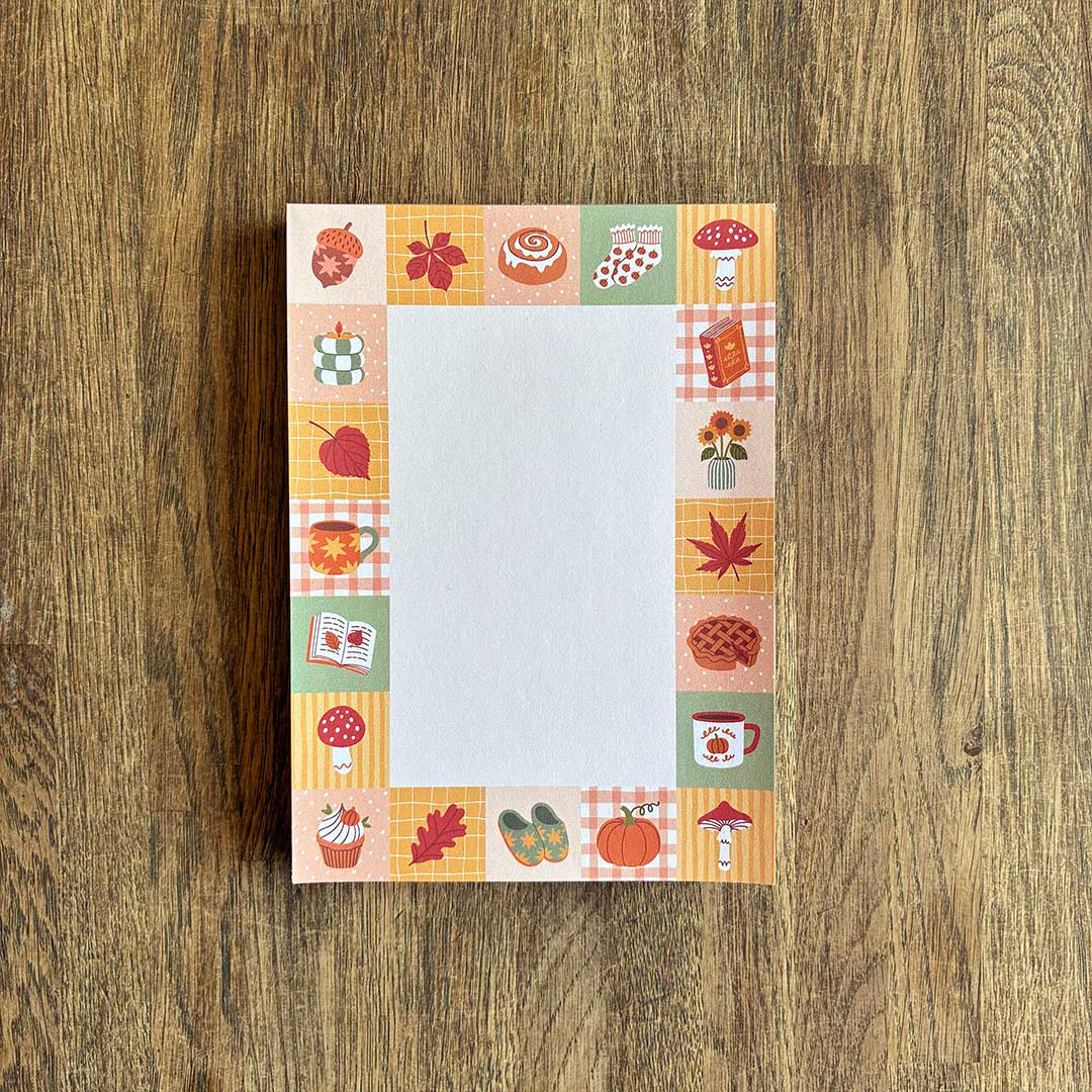 a6 notitieblaadjes fall patchwork