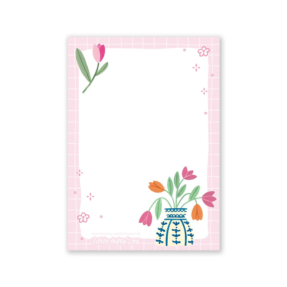 a6 notitieblaadjes tulpen
