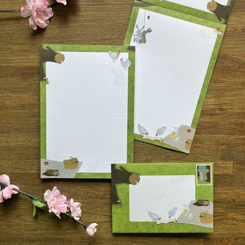 Postpapier Picknick in Park