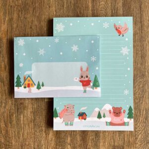 Postpapier Winter Ice Skating