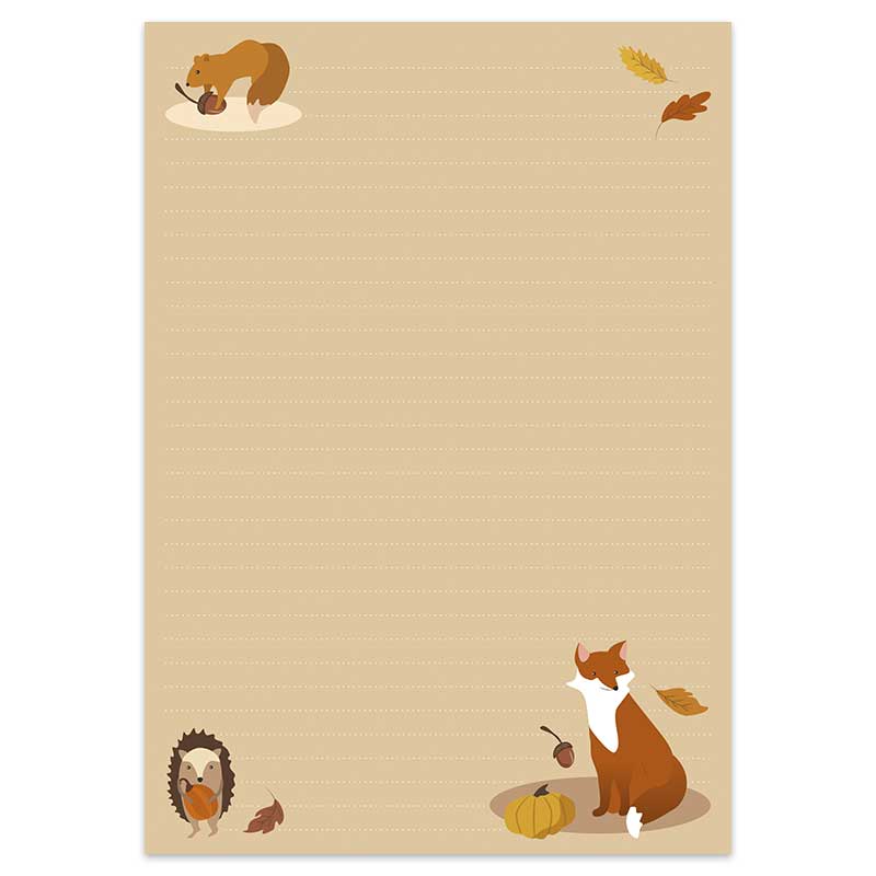 pre order: a5 briefpapier autumn cosy