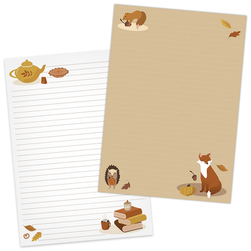 pre order: a5 briefpapier autumn cosy