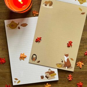 a5 briefpapier autumn cosy