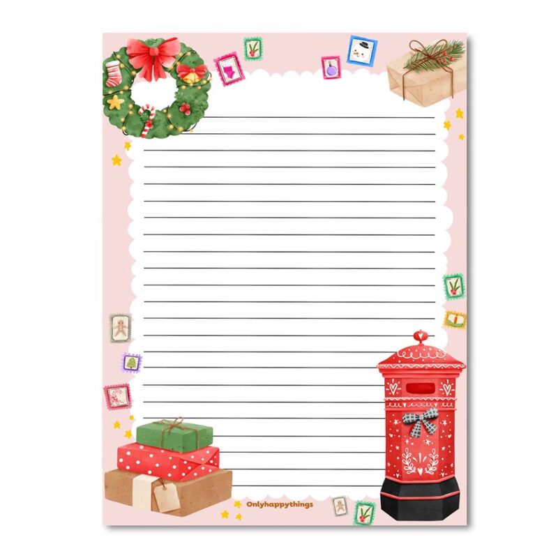 A5 Briefpapier Christmas Mail - Afbeelding 4