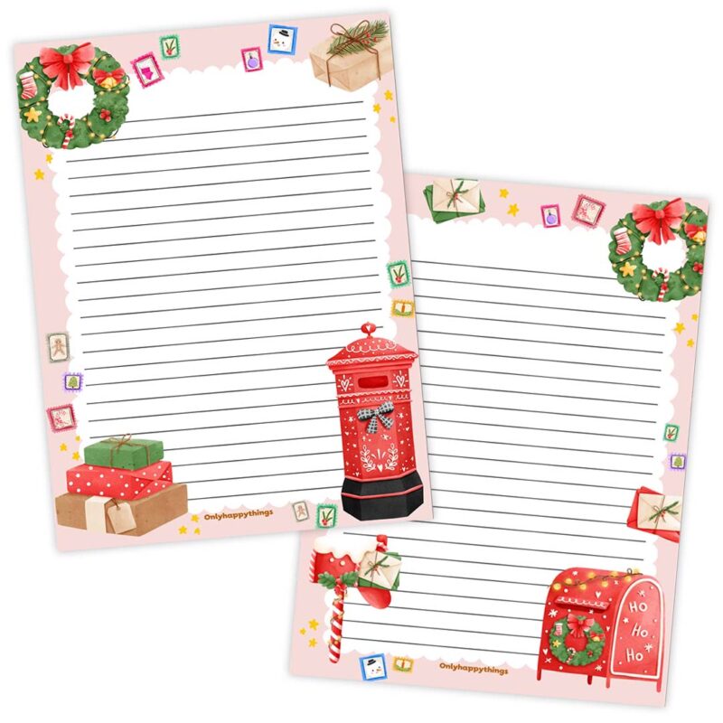 A5 Briefpapier Christmas Mail - Afbeelding 2