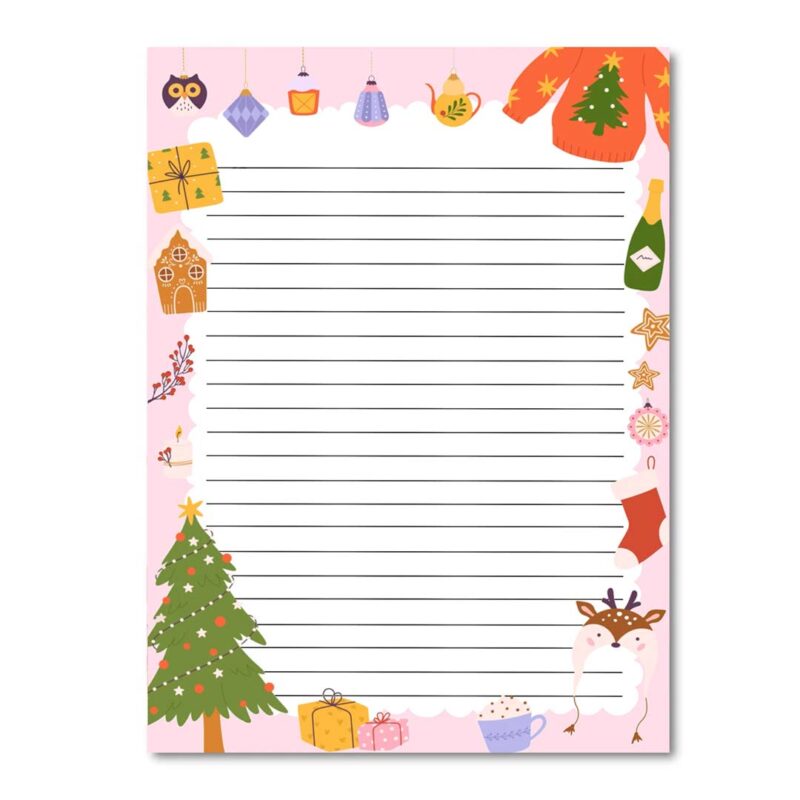 A5 Briefpapier Christmas Is Here - Afbeelding 3