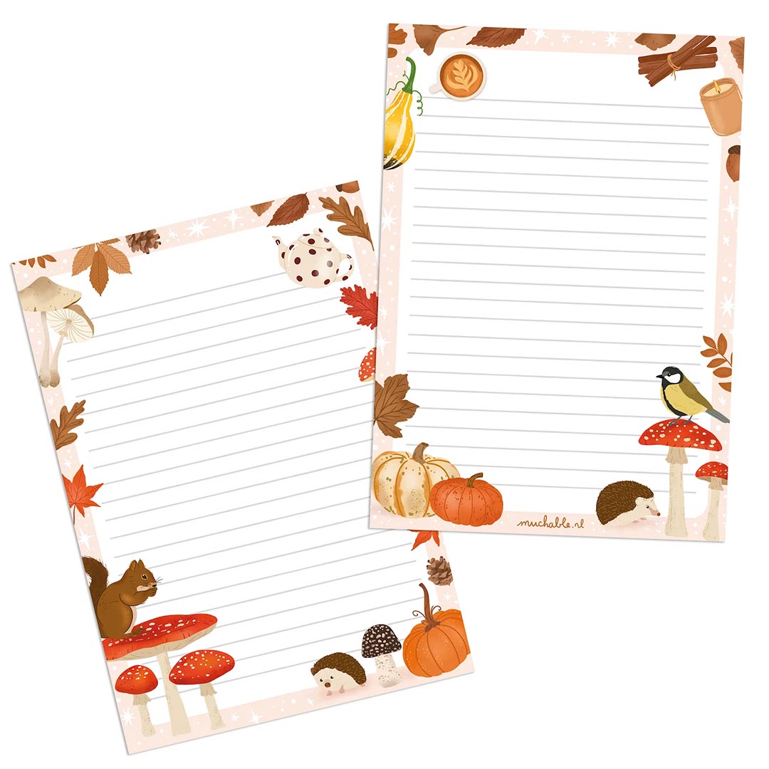 a5 briefpapier gele vogels (kopie)