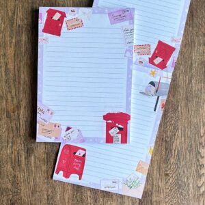a5 briefpapier kerstpost
