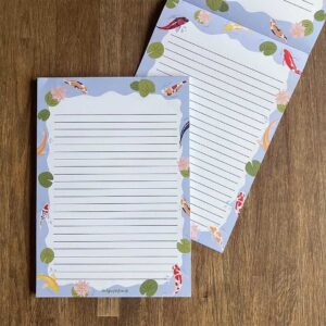 A5 Briefpapier Koi Vissen