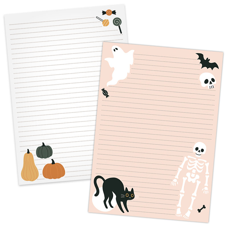 pre order: a5 briefpapier modern halloween