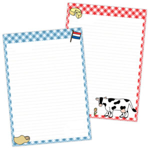 Interessepeiling: A5 Briefpapier Typisch Hollands