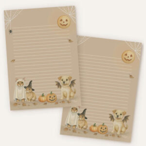 a5 briefpapier verkleed dieren