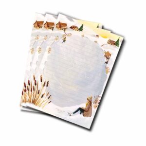 a5 briefpapier wintergevoel
