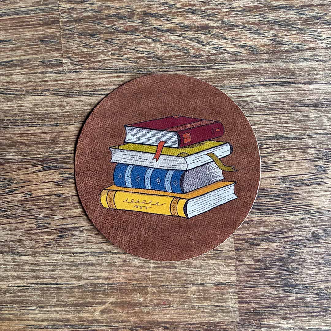 sluitzegels boekenstapel