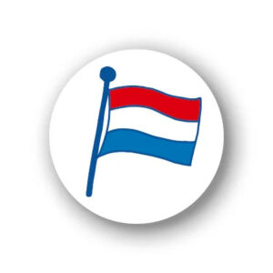 Stickers Nederlanse Vlag van Studio Holland