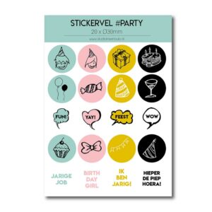 Stickervel Party van Studio Ins & Outs